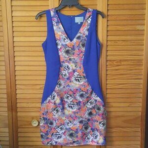 Skies Are Blue VNeck Sleeveless Pencil Dress